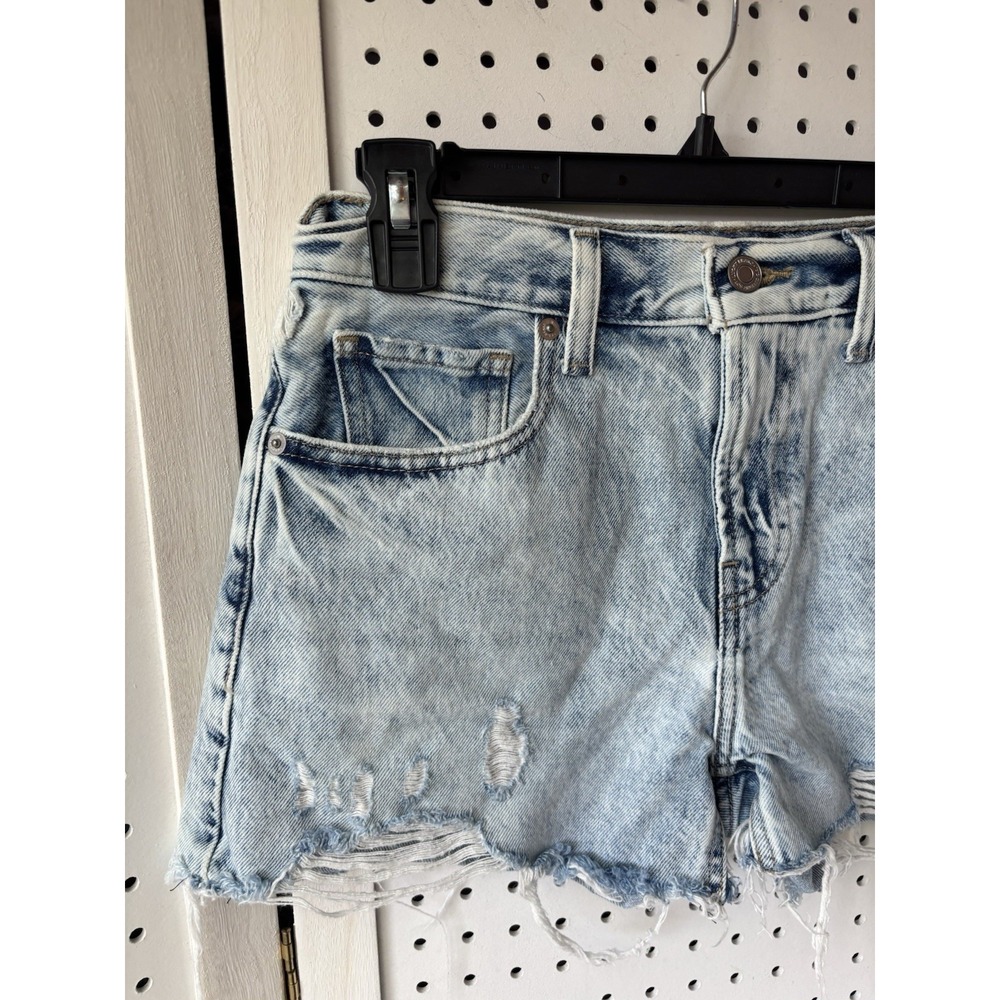 Lucky Brand Cutoff Denim Jean Shorts Distressed Light Wash Women's 0/25 - Picture 3 of 7